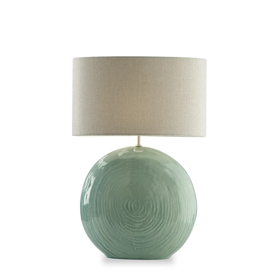obrazek 1 Lampa stołowa z glazurowanej ceramiki H.29xL.30xP.12 cm