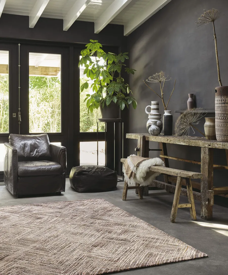 picture 2 Precious beige geometry carpet - PRADO CRAYON 22602
