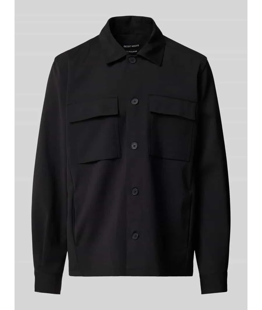 obrazek 1 Kurtka koszulowa o kroju regular fit z kieszeniami z patką na piersi