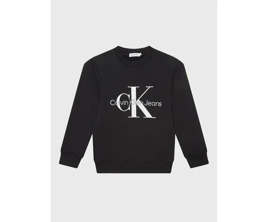 obrazek 1 Calvin Klein Jeans Bluza Monogram Logo IU0IU00265 Czarny Regular Fit