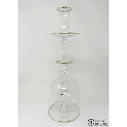 Zdjęcie Oryginalny szklany świecznik bałwanek z Murano