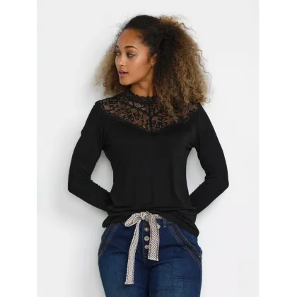 Zdjęcie Cream Bluzka Crtrulla Jersey 10610672 Czarny Slim Fit