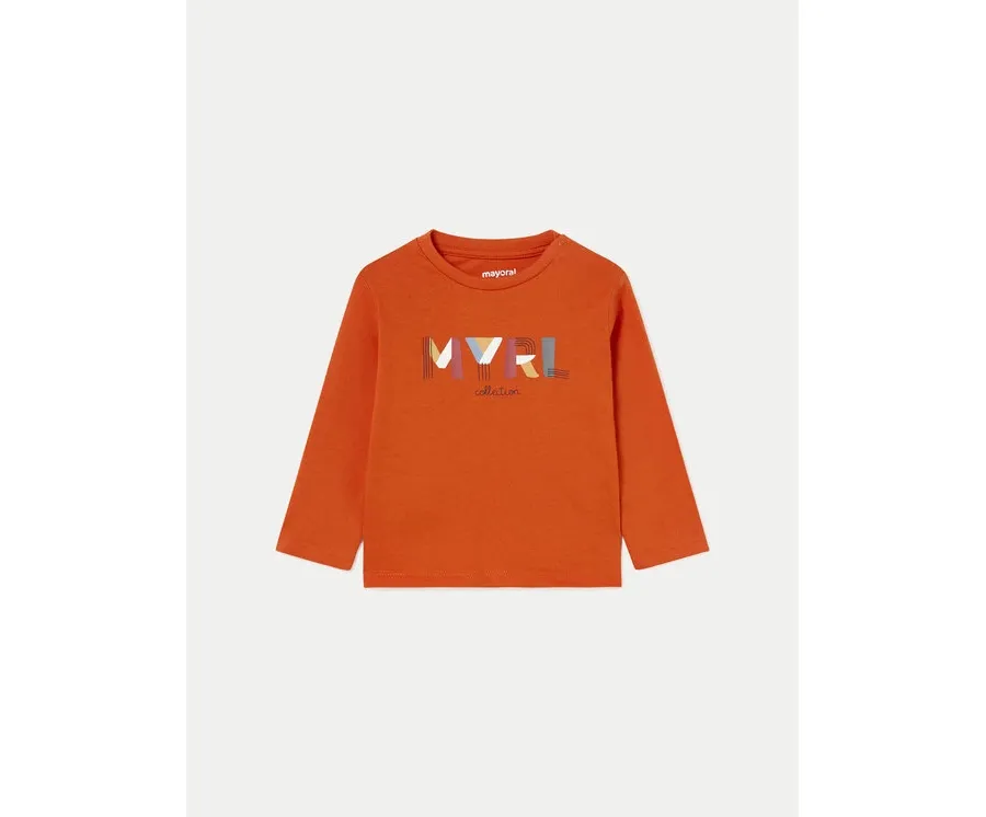 obrazek 1 Mayoral Bluzka 108 Pomarańczowy Regular Fit