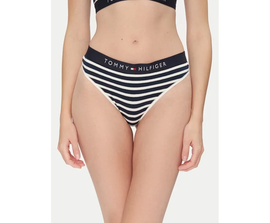 obrazek 1 Tommy Hilfiger Stringi UW0UW04796 Granatowy