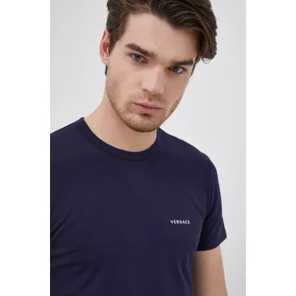 Zdjęcie Versace T-shirt (2-pack) męski kolor granatowy gładki AU04023