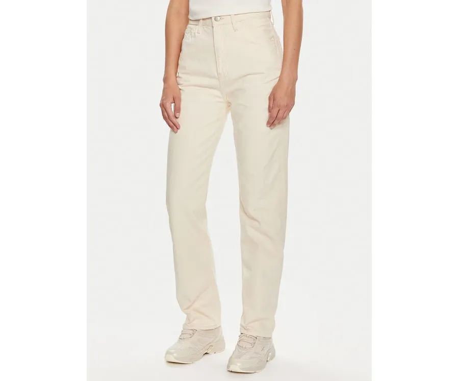 obrazek 1 Calvin Klein Jeans Jeansy Hammerloop J20J223656 Écru Straight Fit