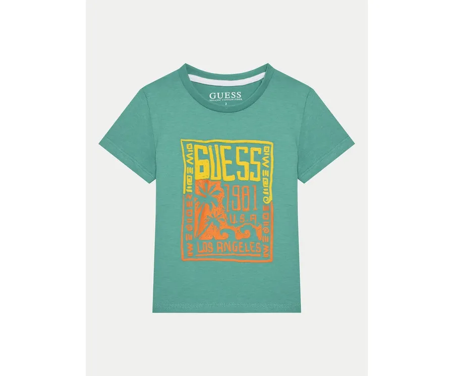 obrazek 1 Guess T-Shirt N5GI16 K8HM4 Zielony Regular Fit