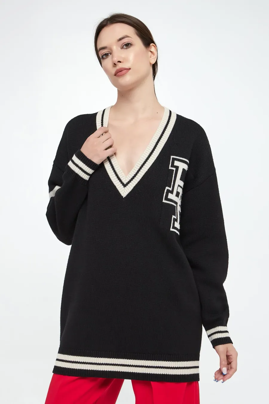 obrazek 1 Sukienka wełniana ELISABETTA FRANCHI Elisabetta Franchi