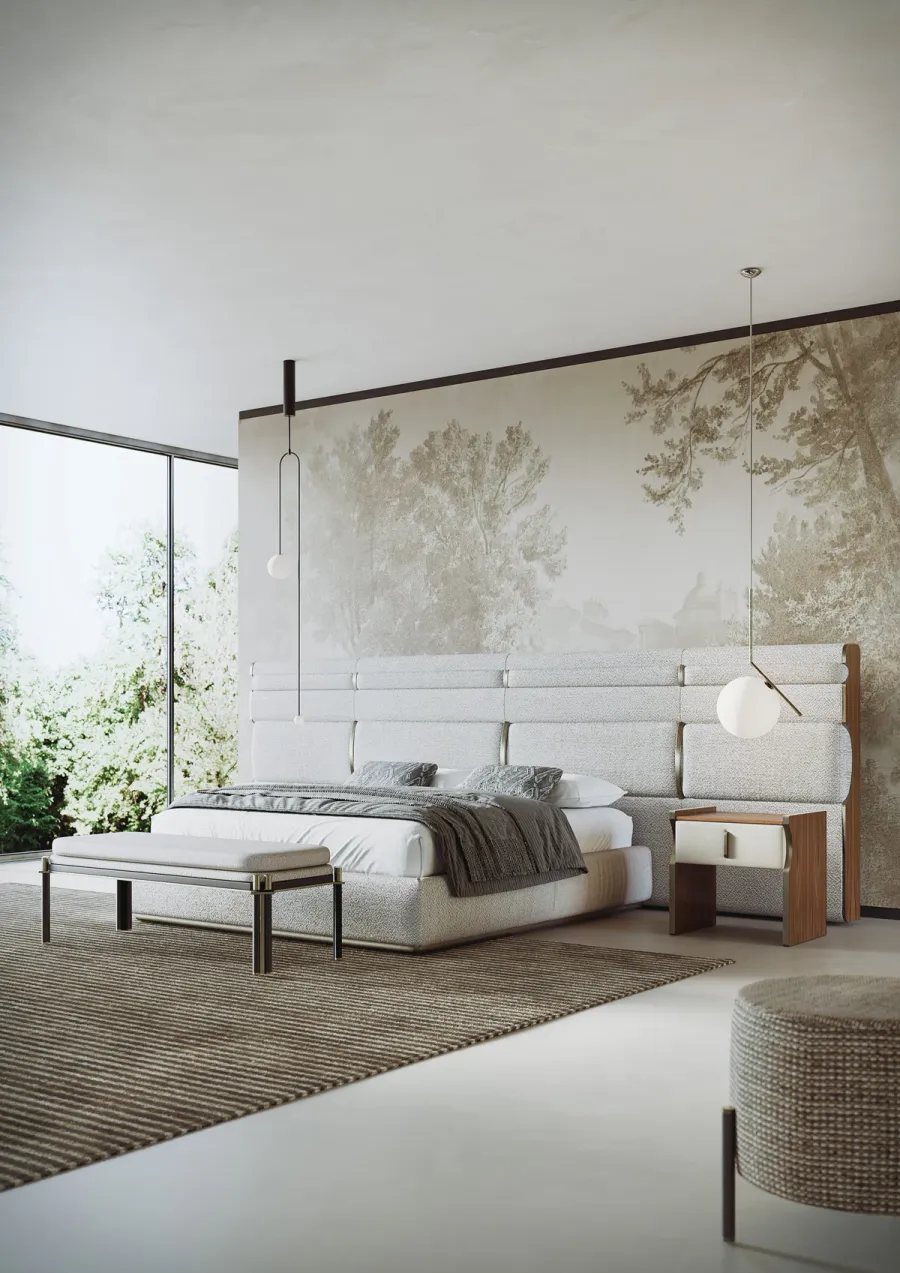 obrazek 9 Stylowe modernistyczne łóżko do sypialni - prosto z Włoch