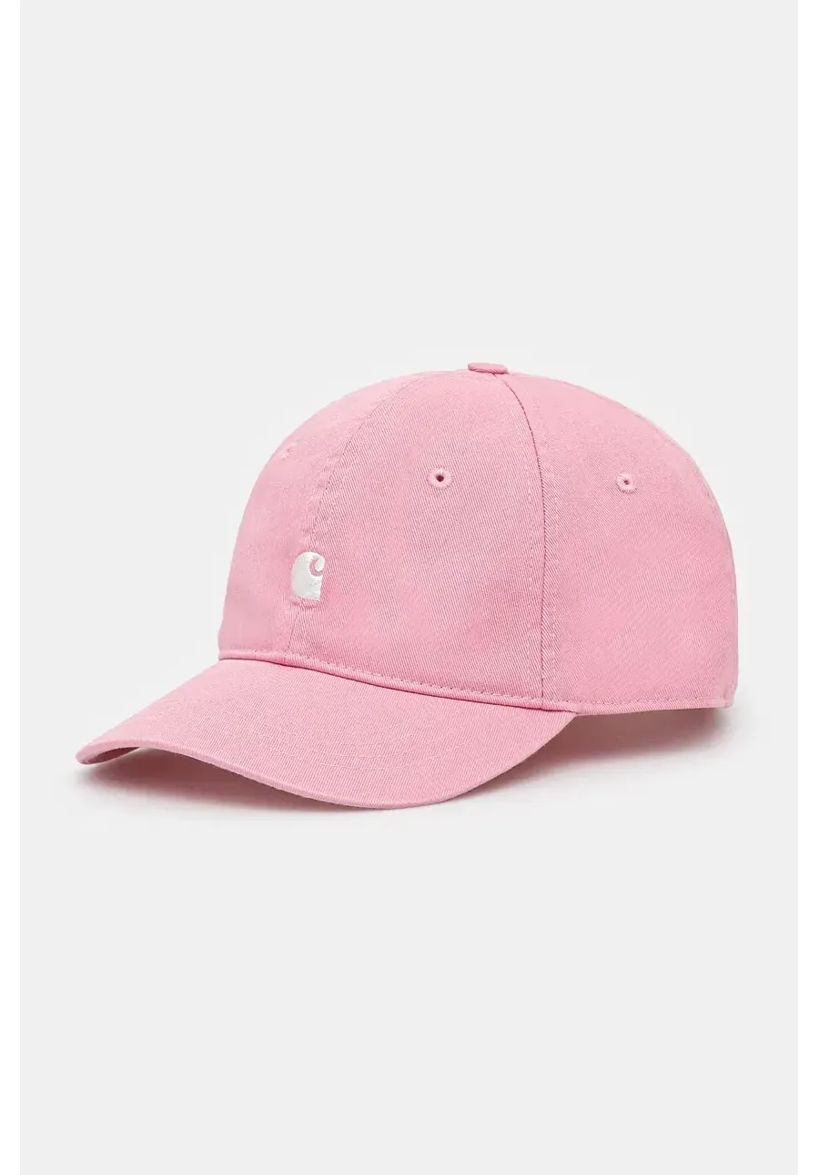 obrazek 1 Carhartt WIP czapka z daszkiem bawełniana Madison Logo Cap kolor różowy gładka I023750.2E5XX