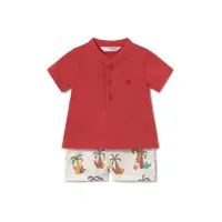 Zdjęcie Mayoral Komplet polo i spodenki 1217 Czerwony Regular Fit