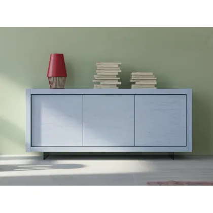 Zdjęcie Nowoczesny kredens MASTRA LIGHT 3 drzwi push-pull, do jadalni i salonu - Fratelli Mirandola