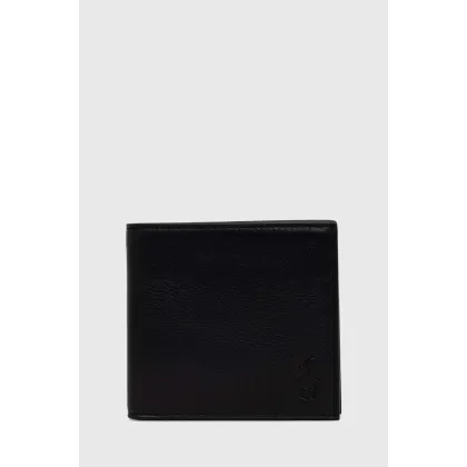 Zdjęcie Polo Ralph Lauren portfel skórzany męski kolor czarny
