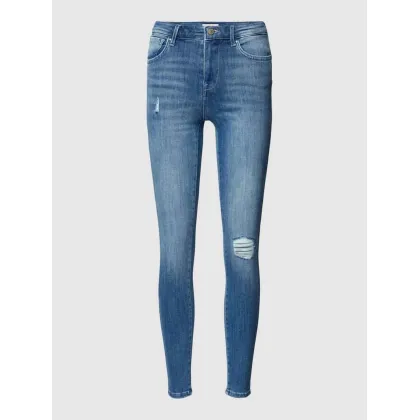 Zdjęcie Jeansy o kroju skinny fit z przetarciami model ‘POWER’