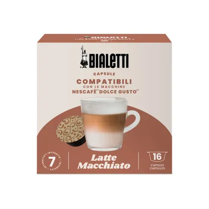 Zdjęcie Bialetti - kawa w kapsułkach Dolce Gusto Latte Macchiato - 16 kapsułek BIALETTI
