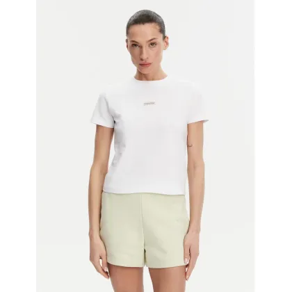 Zdjęcie Calvin Klein Jeans T-Shirt Placed Institutional J20J225524 Biały Slim Fit