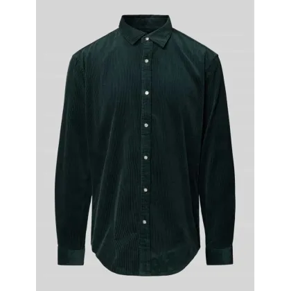 Zdjęcie Koszula sztruksowa o kroju tailored fit z kołnierzykiem typu kent