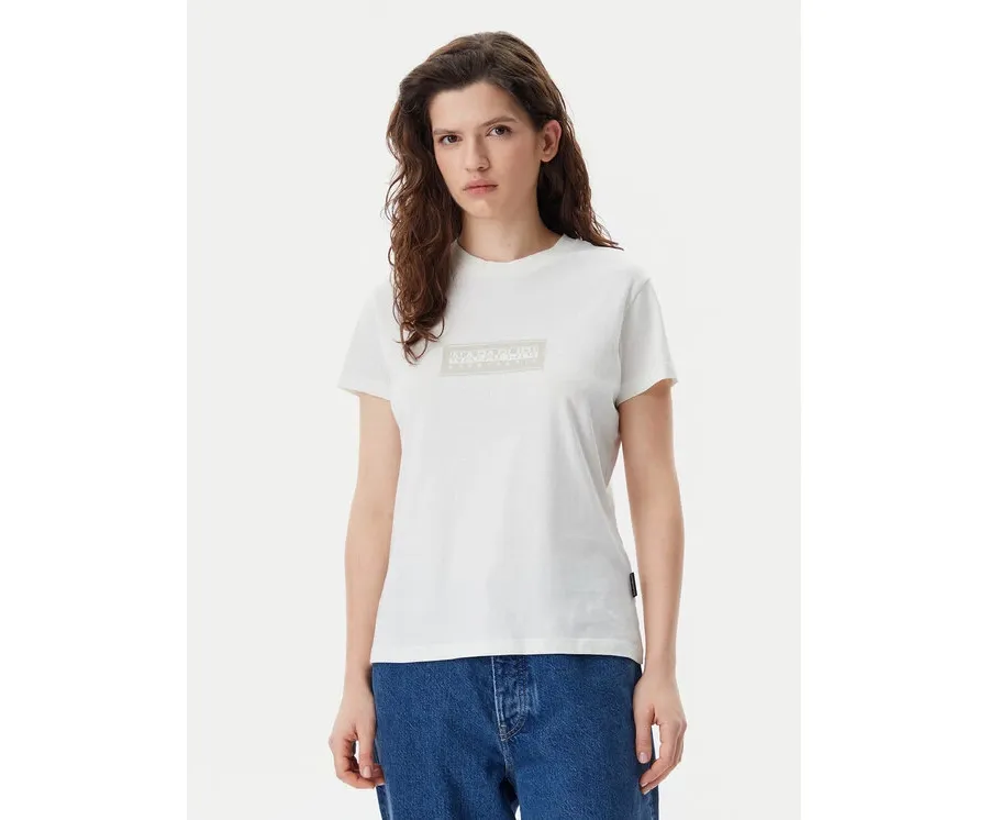 obrazek 1 Napapijri T-Shirt NP0A4IP1 Biały Regular Fit