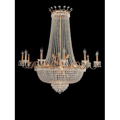 Zdjęcie Cudowny włoski żyrandol wykonany z kryształu