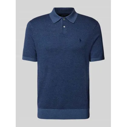 Zdjęcie Koszulka polo z imitacji dzianiny