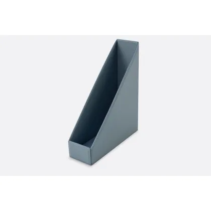 Picture Luxurious leather document stand in a beautiful blue color - for a study or office