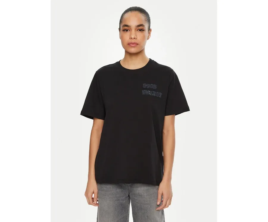 obrazek 1 Vero Moda T-Shirt Halle 10321318 Czarny Loose Fit