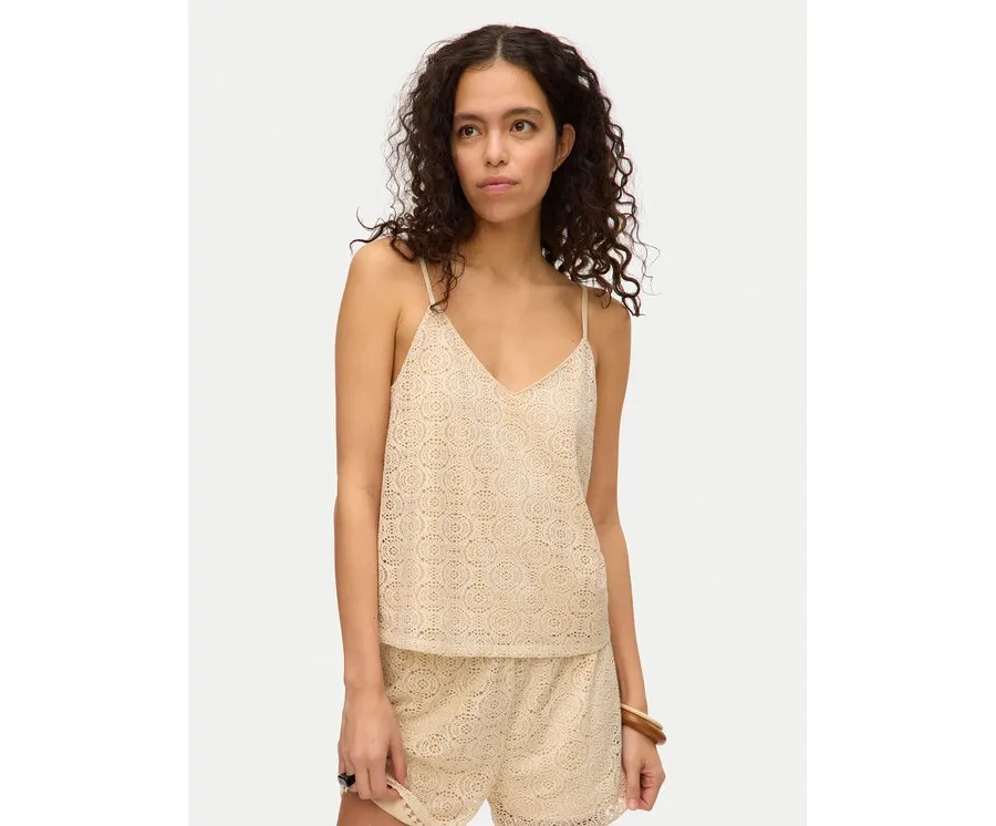 obrazek 1 Vero Moda Top Maya 10325031 Beżowy Regular Fit