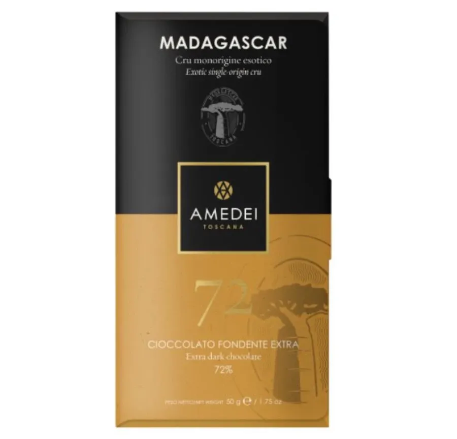 obrazek 1 Włoska ciemna czekolada CRU Madagascar Amedei, 50g