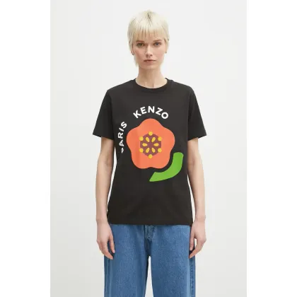 Zdjęcie Kenzo t-shirt bawełniany damski kolor czarny FF52TS1684SO.99J