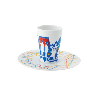 Zdjęcie Porcelanowa filiżanka do kawy ze spodkiem z kolekcji Bode Inspiratorio