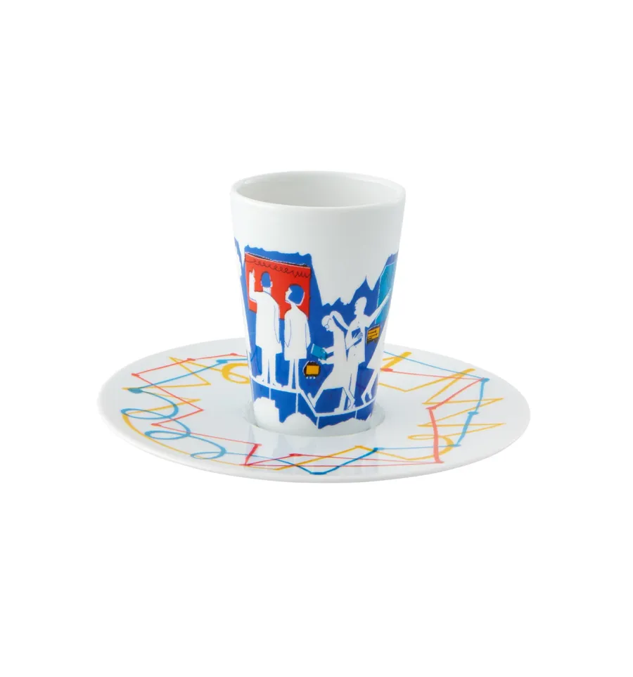 obrazek 1 Porcelanowa filiżanka do kawy ze spodkiem z kolekcji Bode Inspiratorio