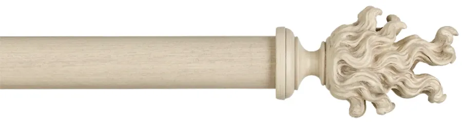 obrazek 2 Elegancki karnisz wykonany z drewna - przekrój 45 mm - Byron & Byron ( komplet )