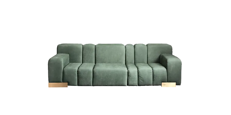 obrazek 1 Zielona prestiżowa sofa do apartamentu – Daytona