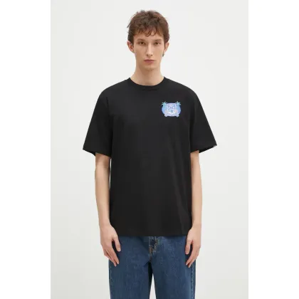 Zdjęcie Billionaire Boys Club t-shirt bawełniany Tropical Crest męski kolor czarny z nadrukiem B24461