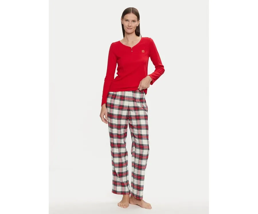 obrazek 1 LAUREN RALPH LAUREN Piżama ILN72374F Czerwony Regular Fit