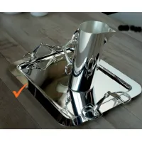 Picture A stylish tray made of silver-plated brass