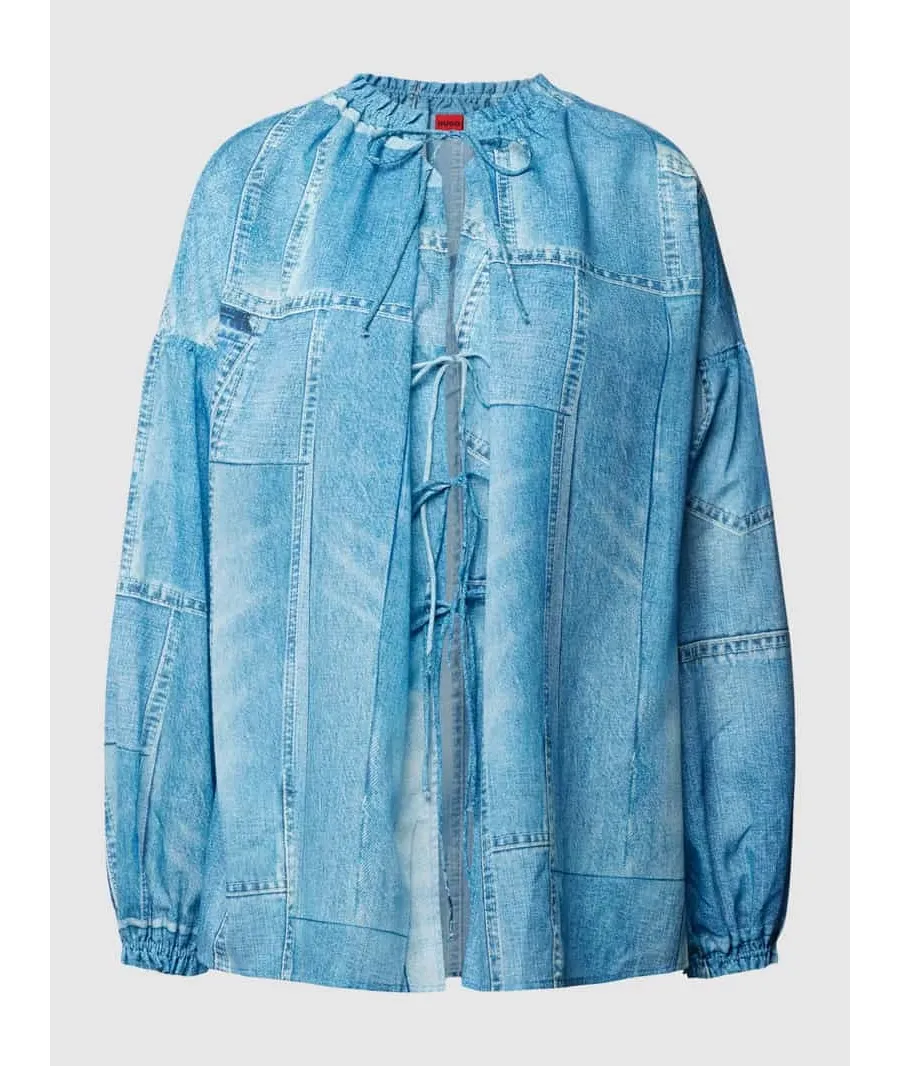 obrazek 1 Hugo Bluzka 50488558 Niebieski Oversize HUGO
