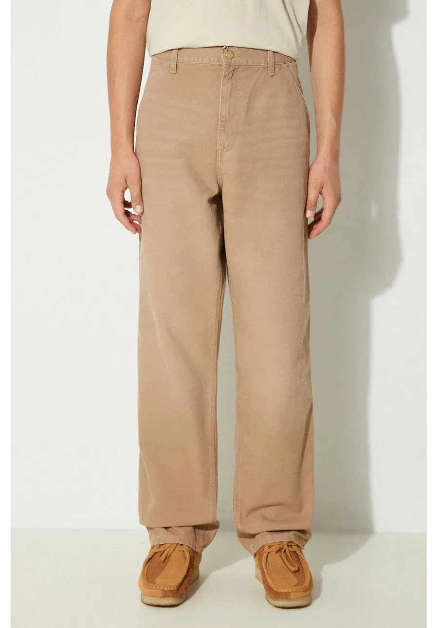 obrazek 1 Carhartt WIP spodnie bawełniane Simple Pant kolor beżowy dopasowane I031220.2FS3K