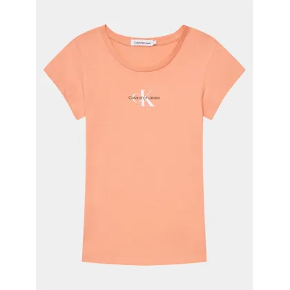 Zdjęcie Calvin Klein Jeans T-Shirt Micro Monogram IG0IG01470 Różowy Slim Fit