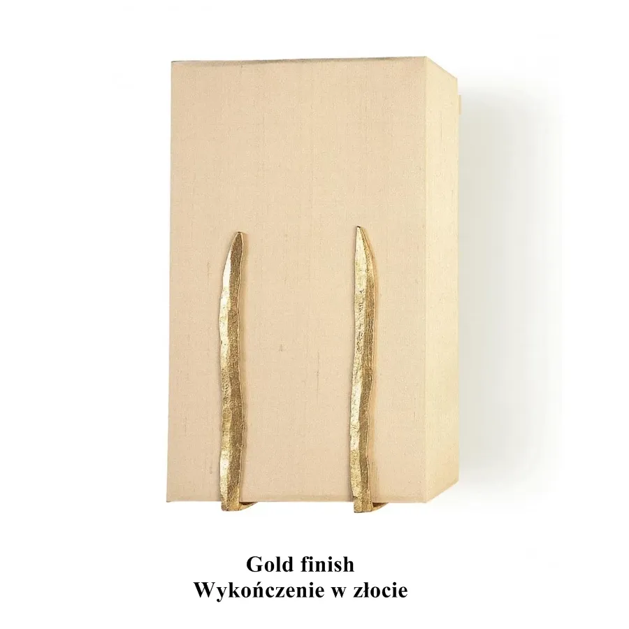 obrazek 2 Elegancki kinkiet z abażurem z tkaniny projektu Porta Romana