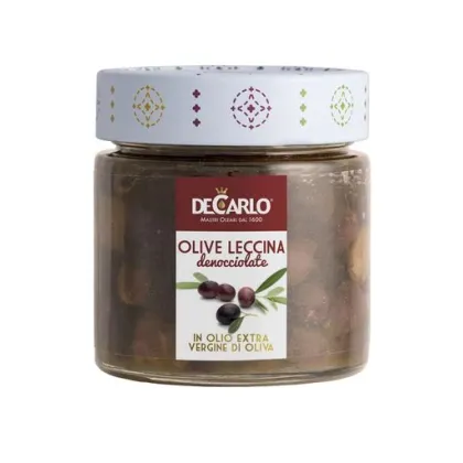 Zdjęcie Włoskie marynowane oliwki Leccina w oliwie, 200g