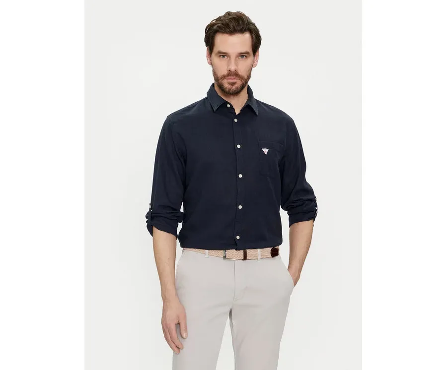 obrazek 1 Guess Koszula F4GH00 WG3L0 Granatowy Regular Fit