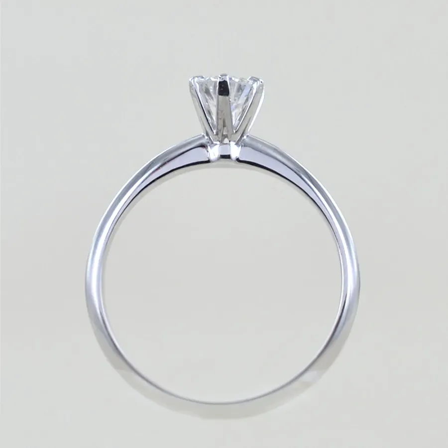 obrazek 6 Wyjątkowy pierścionek Solitaire Crown z diamentem