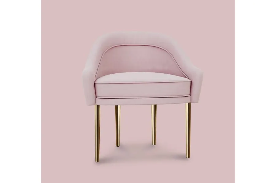 picture 3 Luxurious chair with touches of polished brass - Ottiu