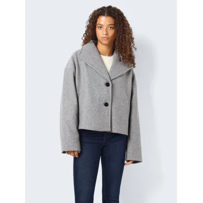 Zdjęcie Noisy May Płaszcz przejściowy Halston 27028853 Szary Loose Fit