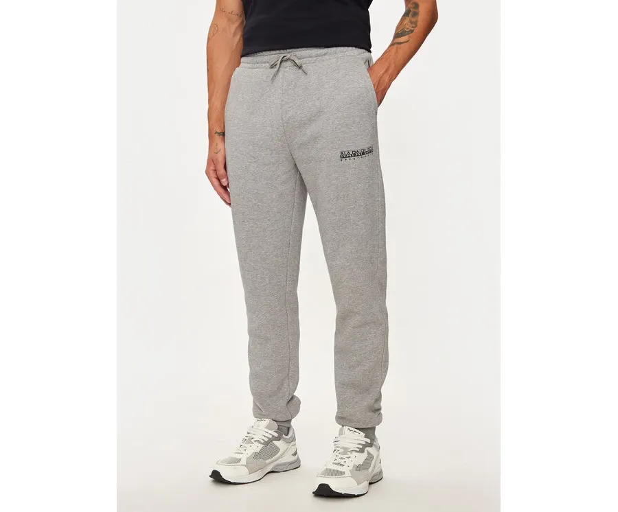 obrazek 1 Napapijri Spodnie dresowe M-box Logo NP0A4I32 Szary Regular Fit