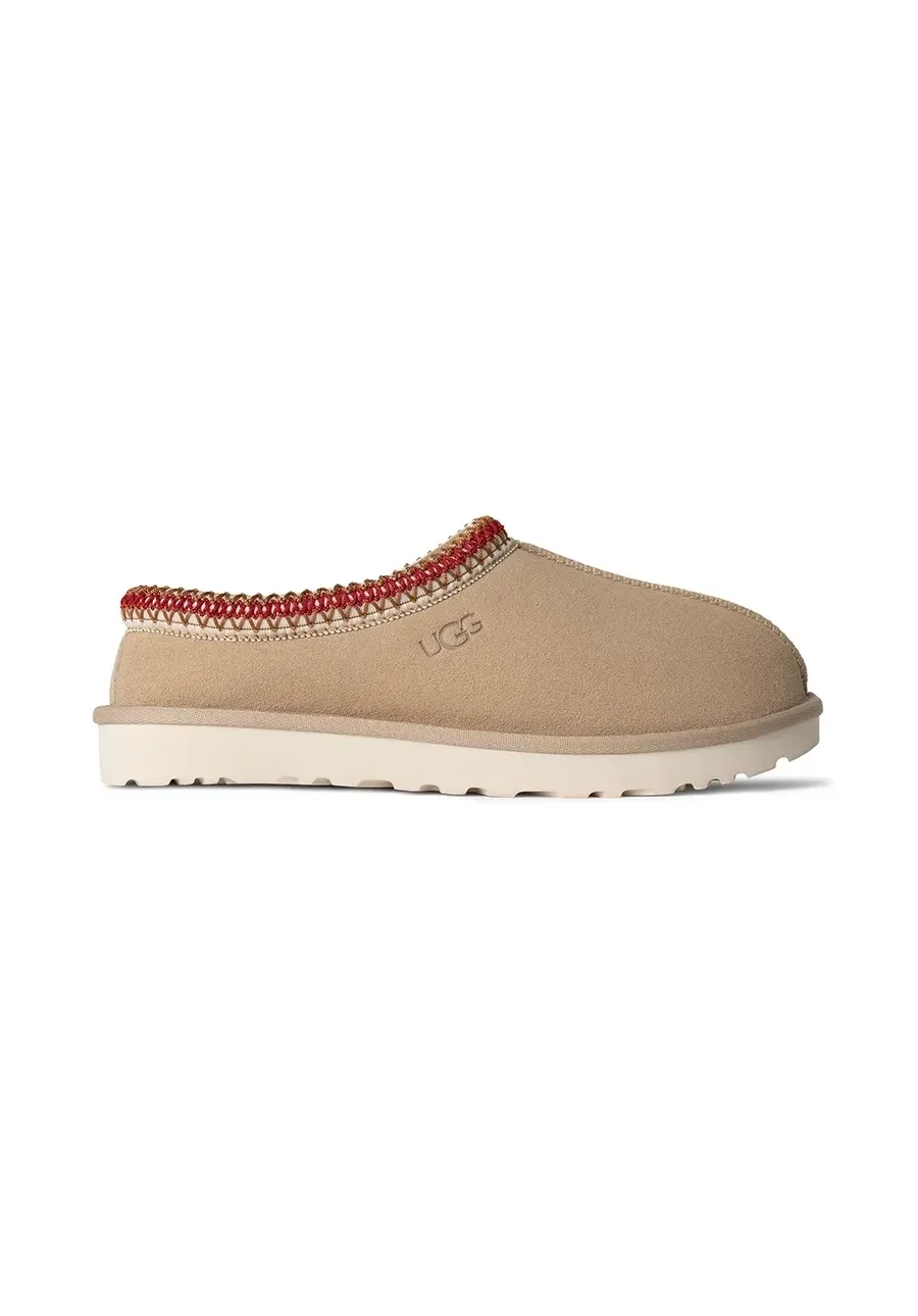 obrazek 1 UGG kapcie zamszowe Tasman kolor beżowy 5955