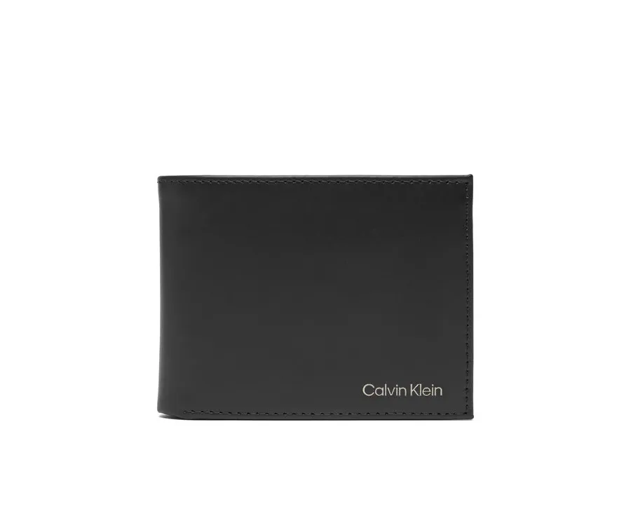 obrazek 1 Calvin Klein Portfel męski Ck Smooth Billfold W/ Coin Walle LV04D1105G Czarny