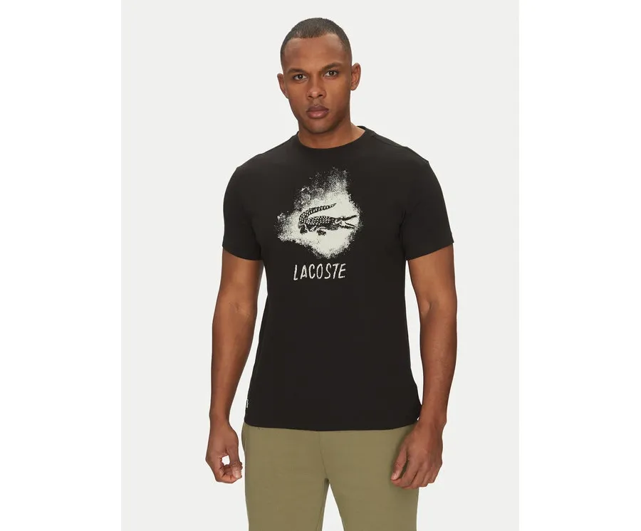 obrazek 1 Lacoste T-Shirt TH8917 Czarny Regular Fit