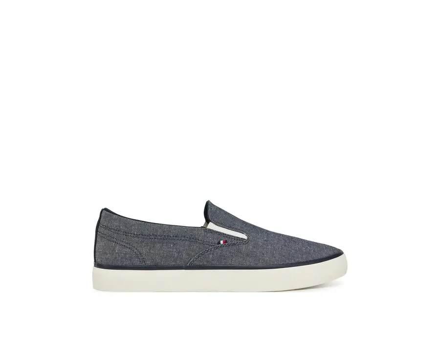 obrazek 1 Tommy Hilfiger Tenisówki Th Hi Vulc Low Slip On Ch FM0FM05390 Niebieski